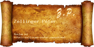 Zellinger Péter névjegykártya